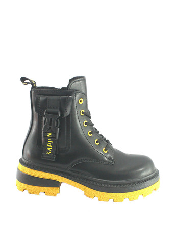 Осенние ботинки тимберленды No Brand на тракторной подошве, со шнуровкой из искусственной кожи