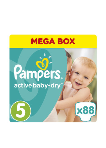 Подгузники Active Baby-Dry 5 Junior (11-18 кг), 88 шт. Pampers (38219146)