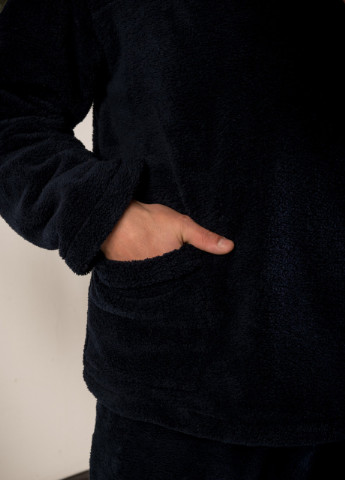Мужская махровая пижама с капюшоном и карманами V.O.G. (256015161)
