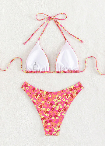 Комбинированный летний купальник (лиф, трусики) бикини, раздельный SHEIN