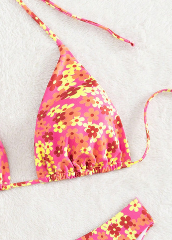 Комбинированный летний купальник (лиф, трусики) бикини, раздельный SHEIN