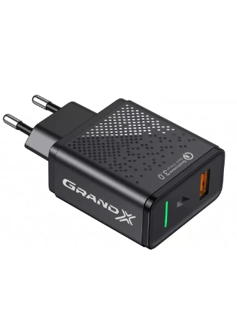 Зарядное устройство (CH-650L) Grand-X QC3.0 18W + Lightning cable (253507319)