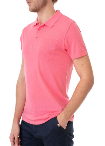 Розовая футболка-поло для мужчин E-Bound