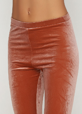 Коричневые кэжуал демисезонные брюки H&M