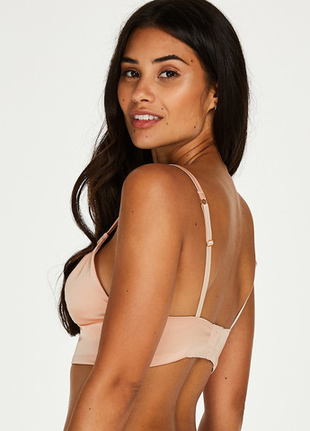 Бежевый бюстгальтер Hunkemoller без косточек полиэстер