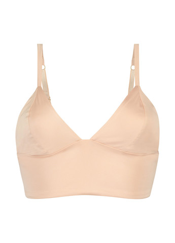 Бежевый бюстгальтер Hunkemoller без косточек полиэстер