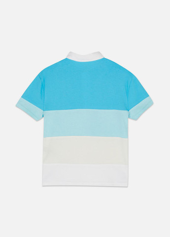 Голубой детская футболка-поло для мальчика Primark колор блок