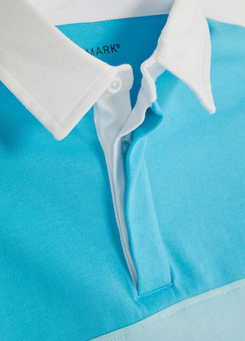 Голубой детская футболка-поло для мальчика Primark колор блок