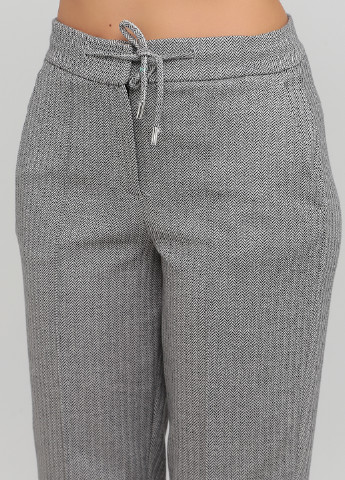 Серые кэжуал демисезонные зауженные брюки Opus