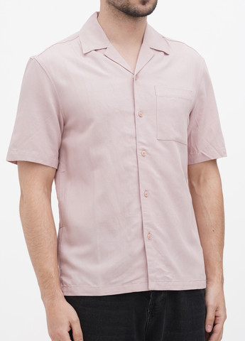 Пудровая кэжуал рубашка однотонная H&M