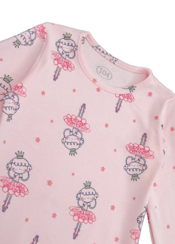 Ночная рубашка для девочки Фламинго Текстиль розовая домашняя