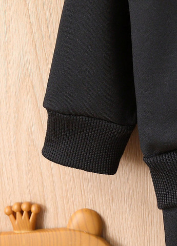 Чорний демісезонний костюм (світшот, штани) брючний SHEIN