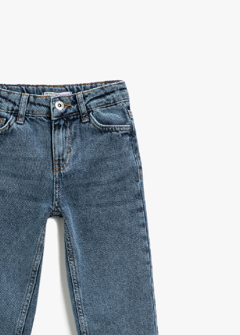 Джинси KOTON джогери однотонні сині джинсові бавовна