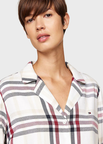 Комбинированная всесезон комплект (пижама (рубашка, брюки), тапочки) рубашка + брюки Tommy Hilfiger