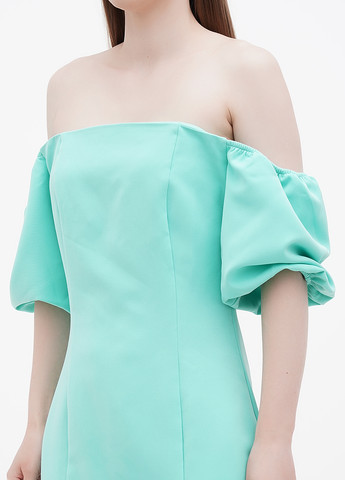 Мятное кэжуал платье футляр Dioni однотонное