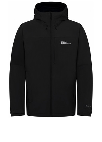 Черная демисезонная ветровка Jack Wolfskin TEMPEST 2L JKT M