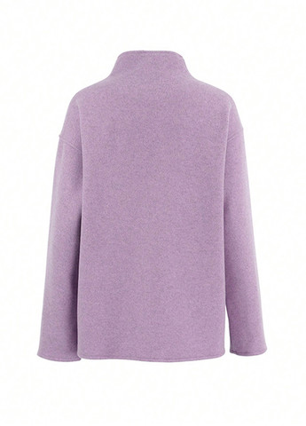 Лілове демісезонне Пальто двобортне SHEIN