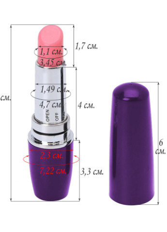 Мини-вибратор (Помада) Langsha (251843226)