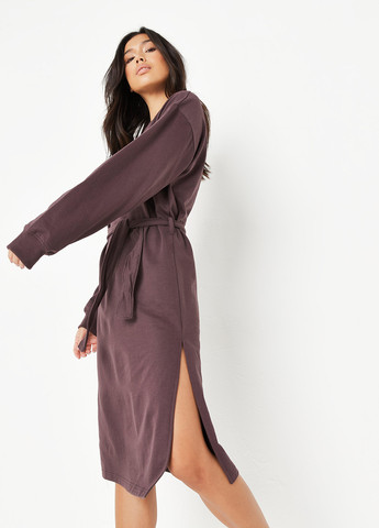 Темно-фіолетова кежуал сукня сукня-світшот Missguided однотонна