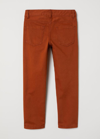 Кирпичные кэжуал демисезонные брюки H&M