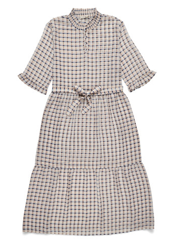 Бежевое кэжуал платье Love Copenhagen в клетку