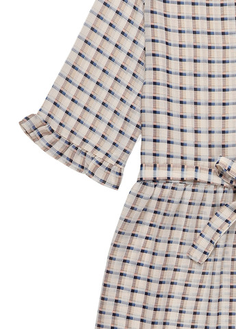 Бежевое кэжуал платье Love Copenhagen в клетку