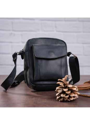 Чоловіча шкіряна сумка 14х16х5 см Shvigel (252133970)