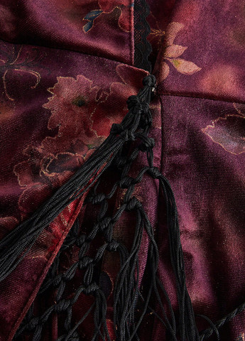 Комбінована коктейльна сукня на запах SHEIN з квітковим принтом