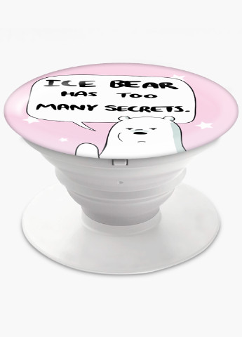 Попсокет (Popsockets) тримач для смартфону Вся правда про ведмедів (We Bare Bears) (8754-2904) Чорний MobiPrint (229014735)