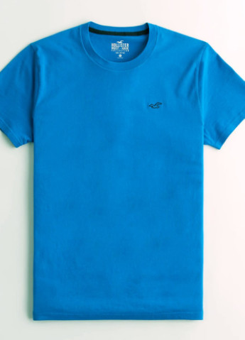 Светло-синяя футболка Hollister