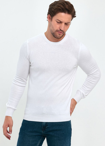 Білий демісезонний светр джемпер Trend Collection