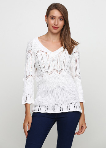 Белый демисезонный пуловер пуловер CHD
