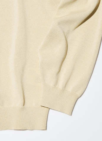 Бежевый свитшот Uniqlo однотонный без декора (296802939)