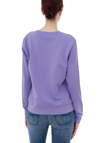 Джемпер Armani Jeans - крой однотонный фиолетовый кэжуал - (219778435)