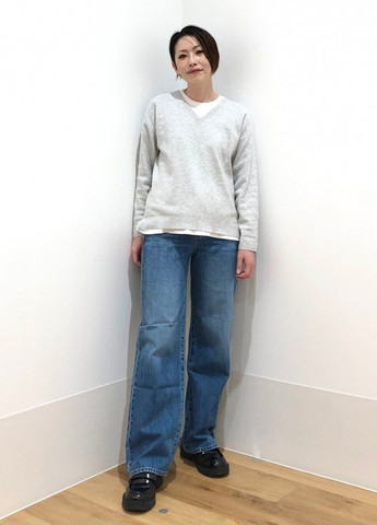 Серый демисезонный пуловер пуловер Uniqlo