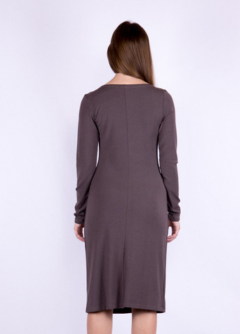 Світло-коричнева кежуал сукня футляр Time of Style з малюнком