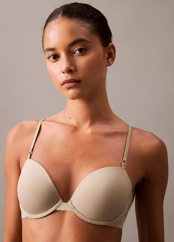 Сірий корбей бюстгальтер Calvin Klein з кісточками нейлон, еластан