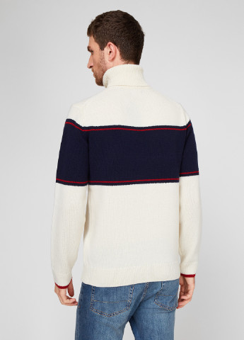 Белый демисезонный свитер пуловер Gant