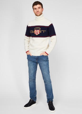 Білий демісезонний светр пуловер Gant