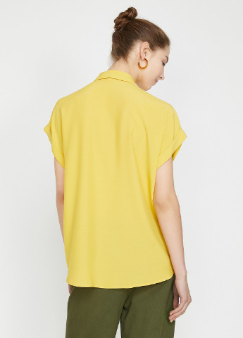 Желтая кэжуал рубашка KOTON