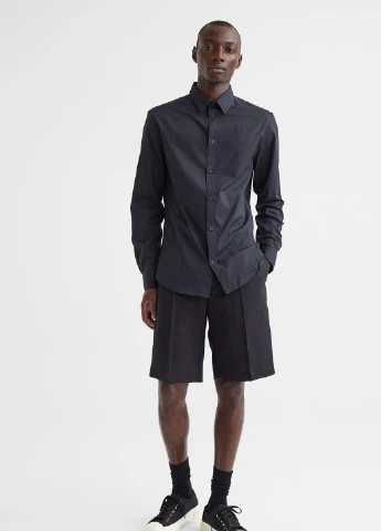 Сорочка демісезон,чорний, H&M (255191978)