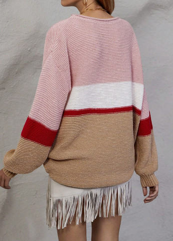 Комбинированный демисезонный джемпер SHEIN