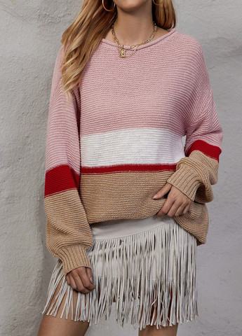 Комбинированный демисезонный джемпер SHEIN