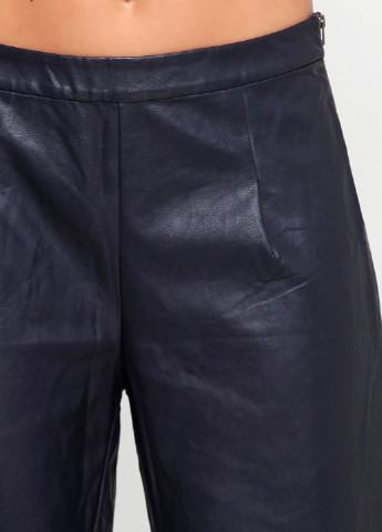 Темно-синие кэжуал демисезонные прямые брюки Aaiko