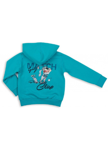 Бирюзовый демисезонный спортивный костюм бирюзовый с собачкой (7879-92b-blue) Breeze