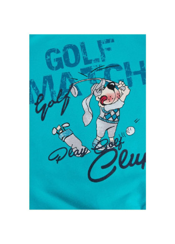 Бирюзовый демисезонный спортивный костюм бирюзовый с собачкой (7879-92b-blue) Breeze