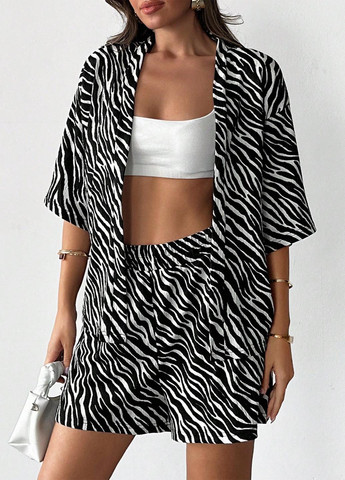 Костюм (блуза, шорти) SHEIN (366071153)