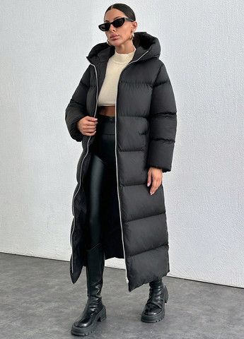 Черная зимняя куртка SHEIN