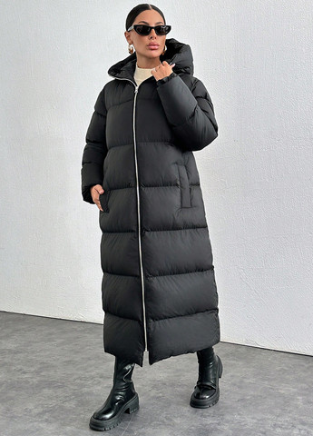 Черная зимняя куртка SHEIN