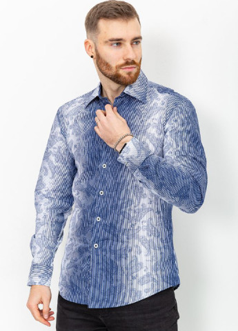 Синяя кэжуал рубашка турецкие огурцы Ager